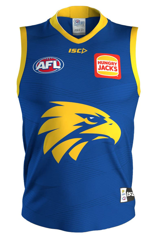 West Coast Eagles AFL Mens Training Guernsey