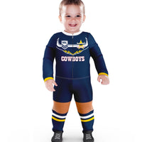 North Queensland Cowboys NRL Infant Zip Footysuit