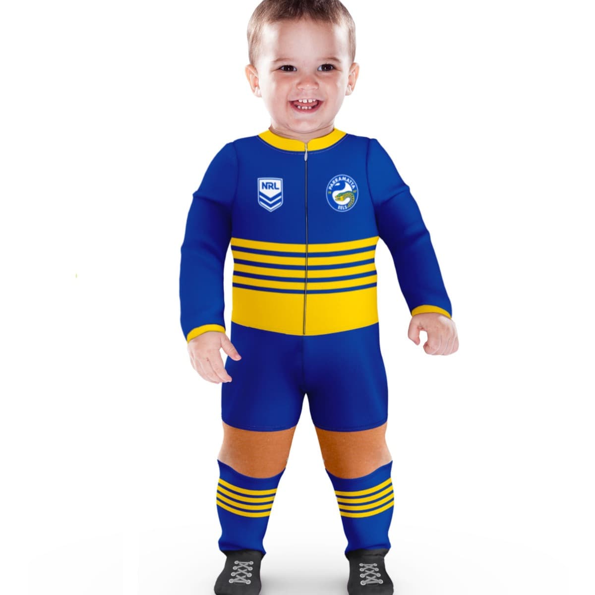 Parramatta Eels NRL Infant Zip Footysuit