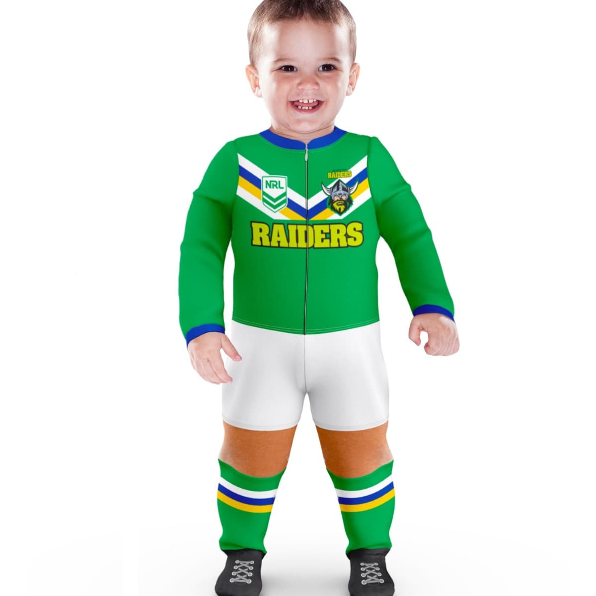 Canberra Raiders NRL Infant Zip Footysuit