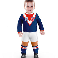 Sydney Roosters NRL Infant Zip Footysuit