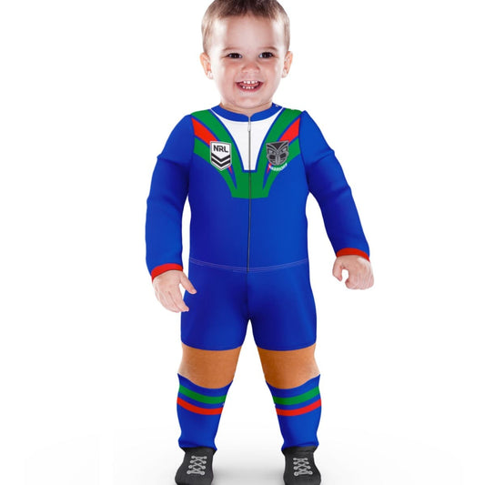 New Zealand Warriors NRL Infant Zip Footysuit