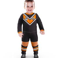Wests Tigers NRL Infant Zip Footysuit