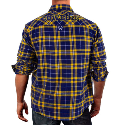 North Queensland Cowboys NRL Mens Flannel Shirt