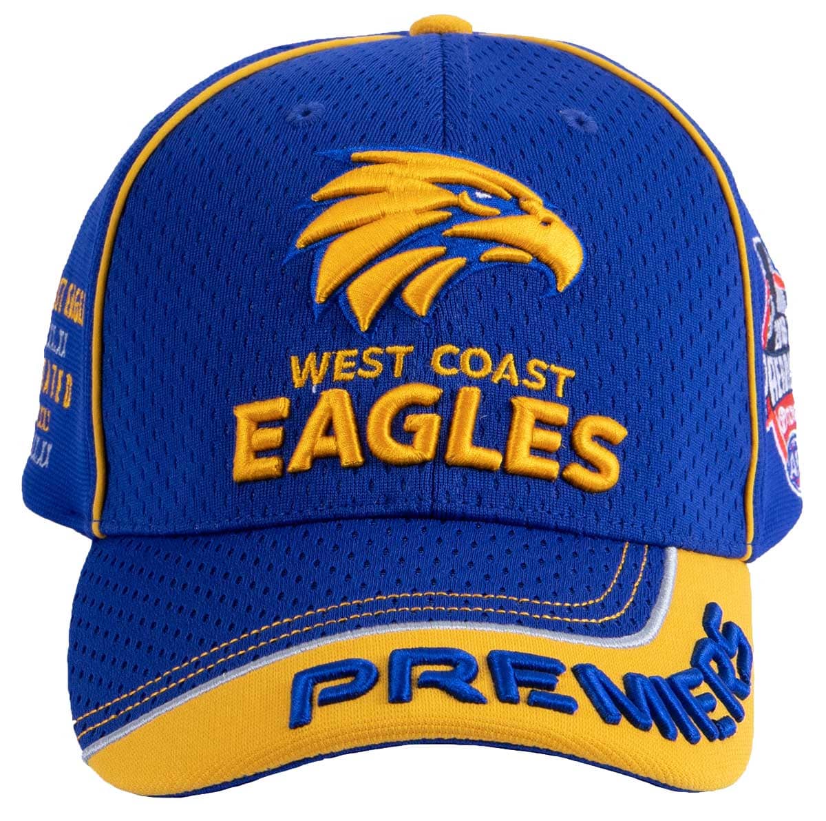 West Coast Eagles AFL Royal Premiers Cap / Hat P2
