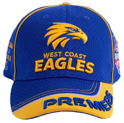 West Coast Eagles AFL Royal Premiers Cap / Hat P2