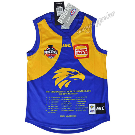 West Coast Eagles AFL Kids Premiers Guernsey