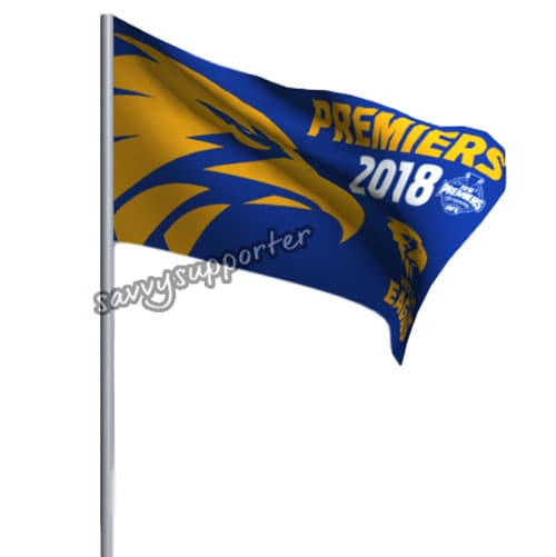 West Coast Eagles AFL Premiers Pole Flag 900mm X 1800mm