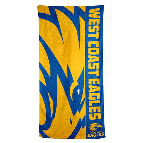 West Coast Eagles AFL Beach Towel 152cm x 76cm