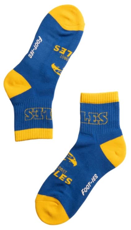 West Coast Eagles AFL Adults Banner 2 Pack Quarter Socks