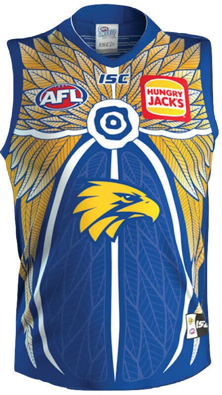 West Coast Eagles Mens AFL Indigenous Guernsey