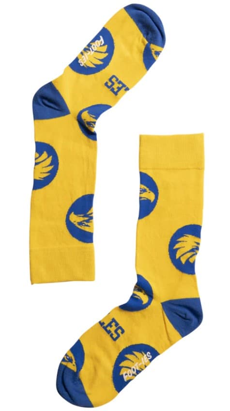 West Coast Eagles AFL Adults Logo Dots Socks 50% OFF