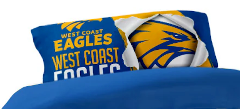 West Coast Eagles Logo AFL Quilt Cover Set