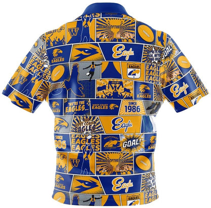 West Coast Eagles AFL Mens Pop Art Shirt