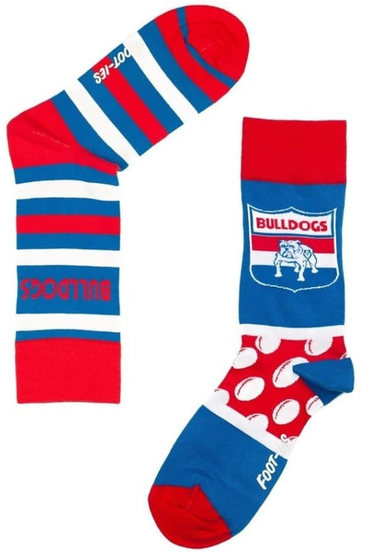 Western Bulldogs AFL Adults 2 Pack Heritage Socks