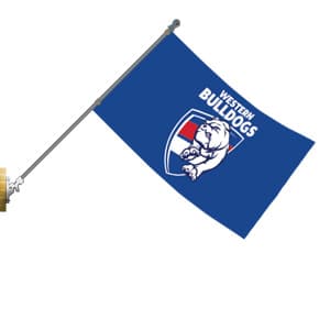 Western Bulldogs AFL Team Giant Pole Flag 1800mm by 900mm