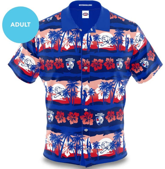 Western Bulldogs AFL Mens Hawaiian Shirt
