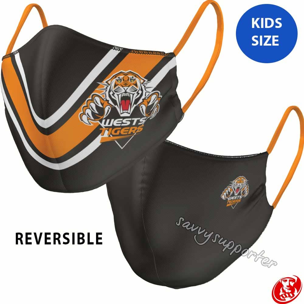 Wests Tigers NRL Reversible Face Mask