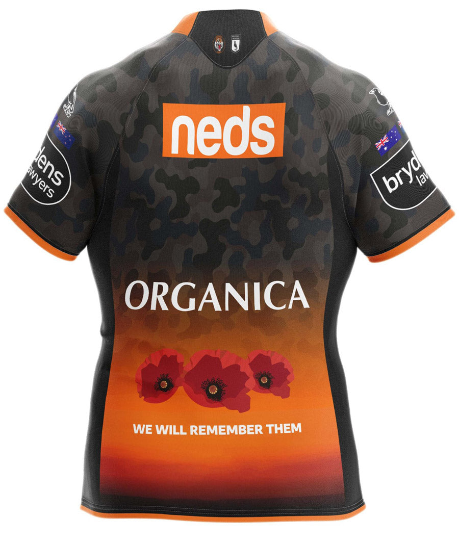 Wests Tigers NRL Mens Anzac Jersey