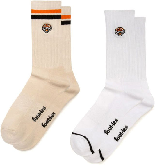 Wests Tigers 2026 NRL Mens Sneaker Sock 2 Pack Giftbox (Size M-L)