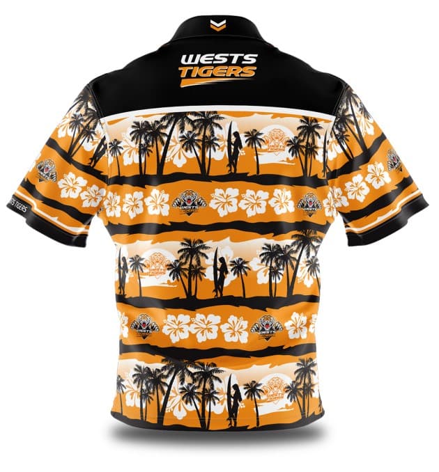 Wests Tigers NRL Mens Hawaiian Shirt