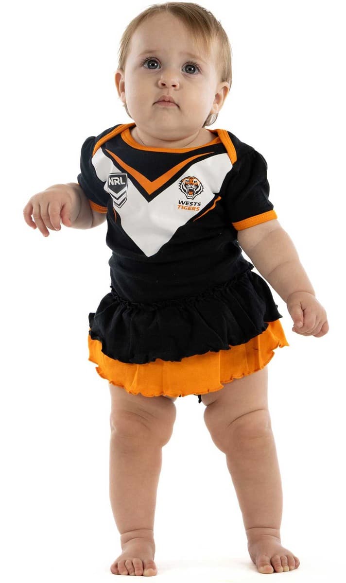 Wests Tigers NRL Toddler Girls Footysuit
