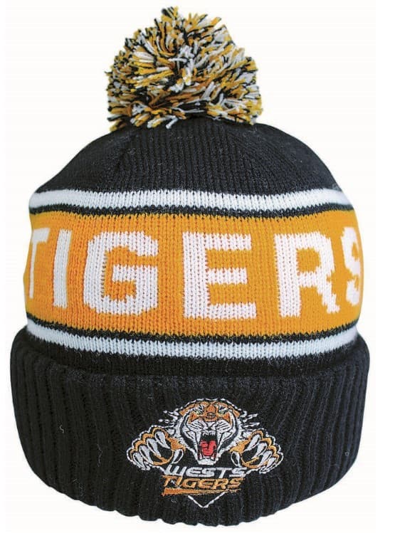 Wests Tigers 2025 NRL Striker Beanie