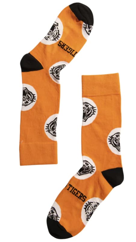 Wests Tigers NRL Adults Logo Dots Socks