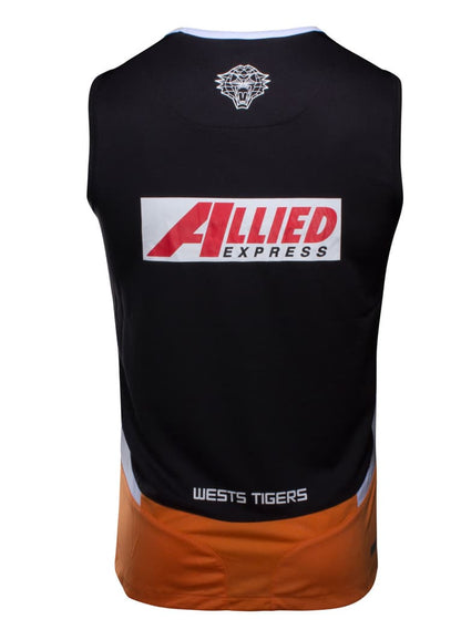 Wests Tigers Black Training Singlet