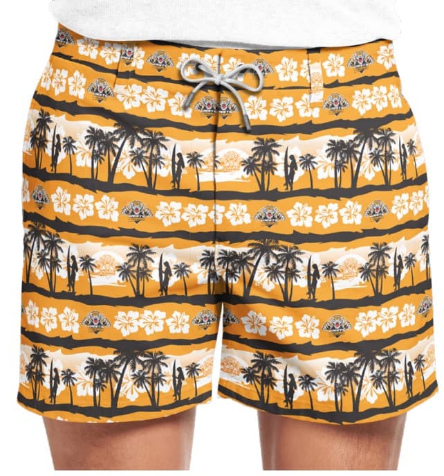 Wests Tigers NRL Mens Hawaiian Shorts