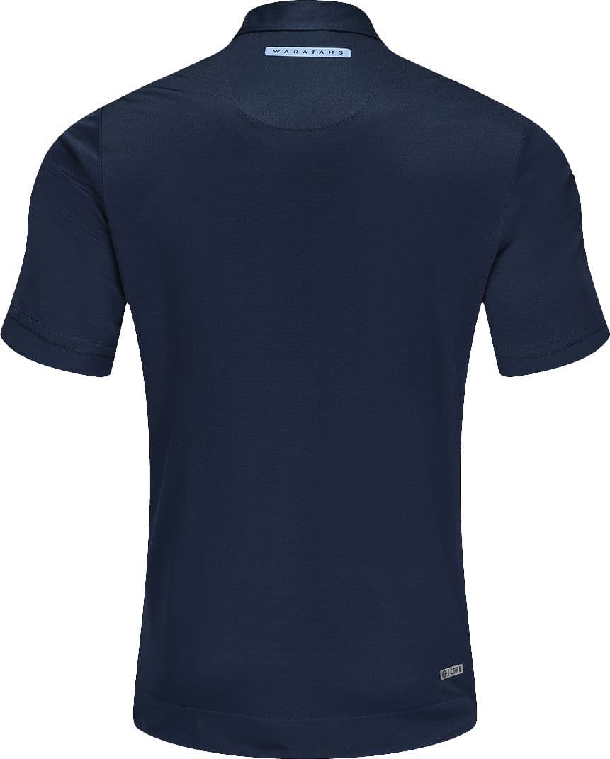 NSW Waratahs 2025 Rugby Union Mens Navy Team Polo Shirt