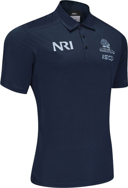 NSW Waratahs 2025 Rugby Union Mens Navy Team Polo Shirt