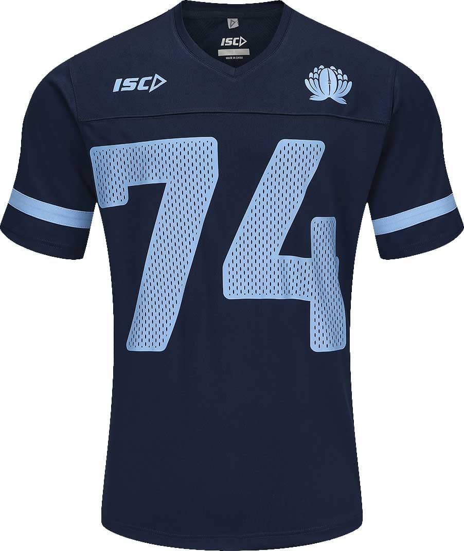 NSW Waratahs 2025 Rugby Union Mens Grid Iron Jersey