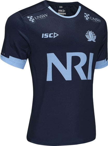 NSW Waratahs 2025 Rugby Union Mens Navy Training Shirt