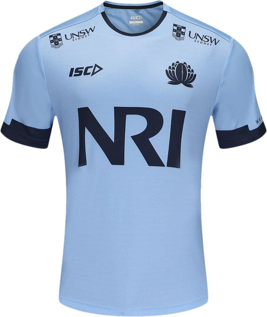 NSW Waratahs 2025 Rugby Union Mens Camb Blue Training Shirt