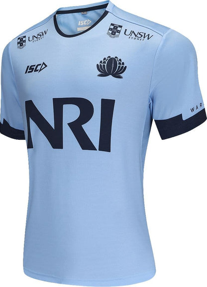NSW Waratahs 2025 Rugby Union Mens Camb Blue Training Shirt
