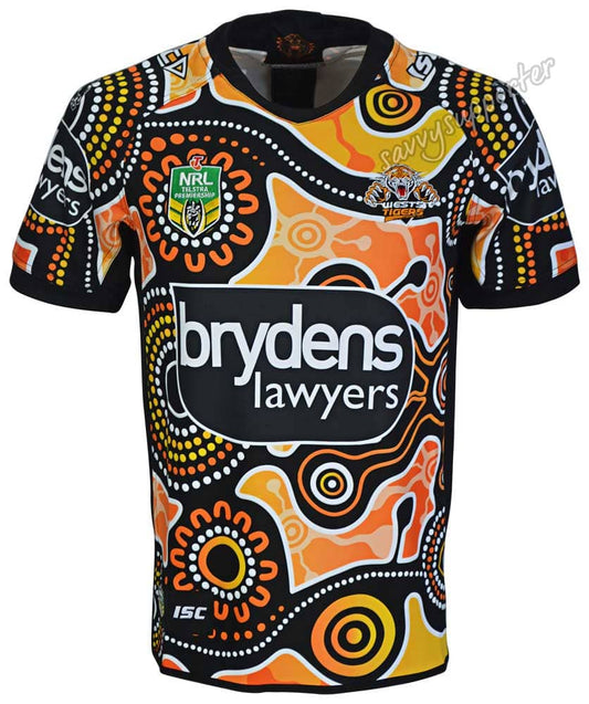 Wests Tigers NRL Mens Indigenous Jersey S & M Only