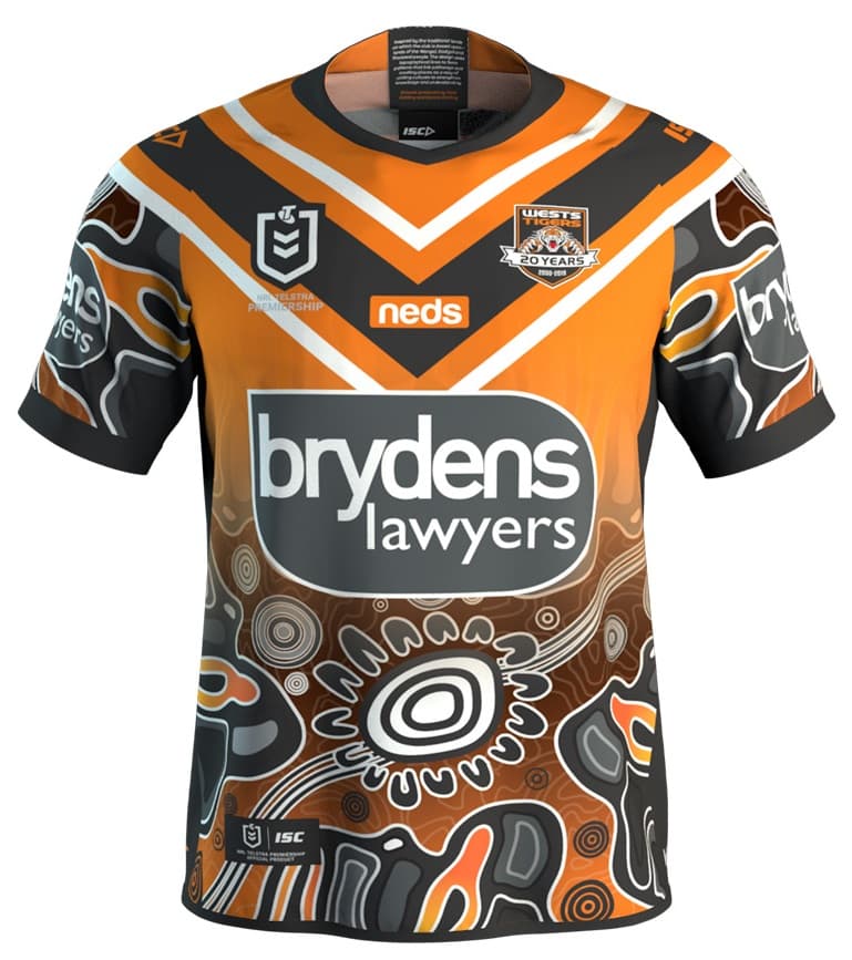 Wests Tigers 2019 NRL Mens Indigenous Jersey