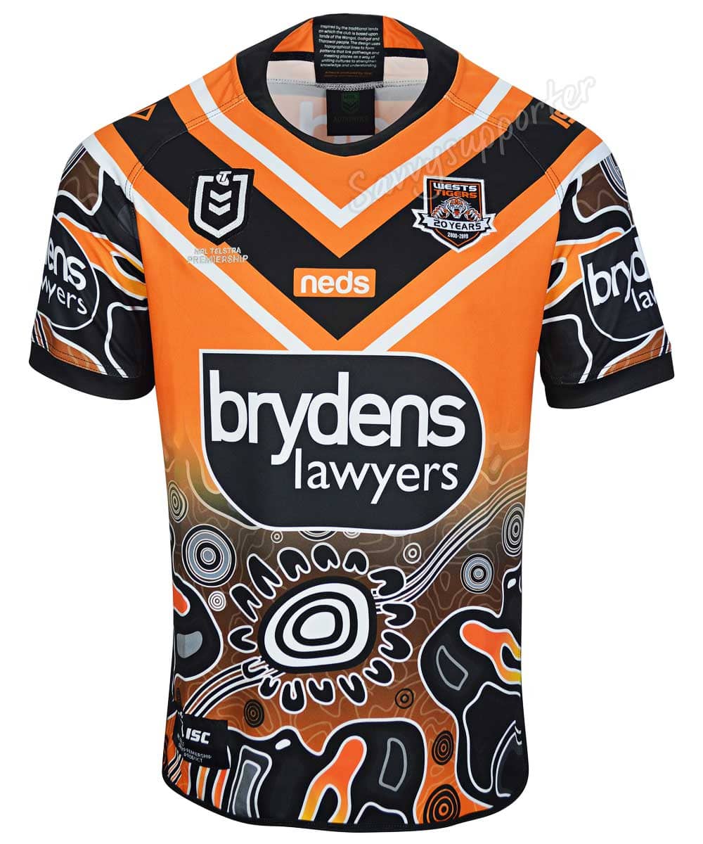 Wests Tigers 2019 NRL Mens Indigenous Jersey