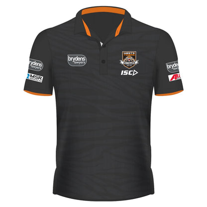 Wests Tigers NRL ISC Black Sub Polo Shirt