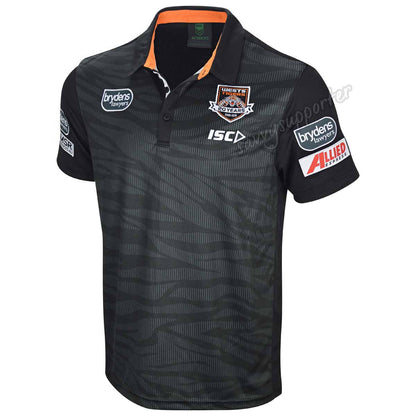 Wests Tigers NRL ISC Black Sub Polo Shirt