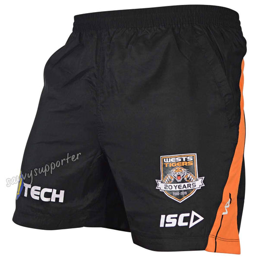 Wests Tigers ISC NRL Mens Training Shorts