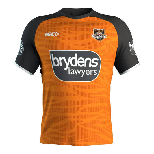 Wests Tigers Mens NRL Orange Training Shirt