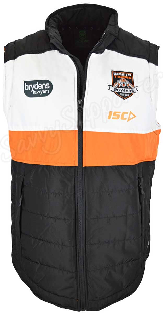 Wests Tigers 2019 NRL Mens Padded Vest