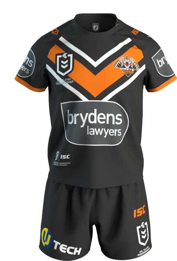 Wests Tigers 2020 NRL Toddler Home Jersey