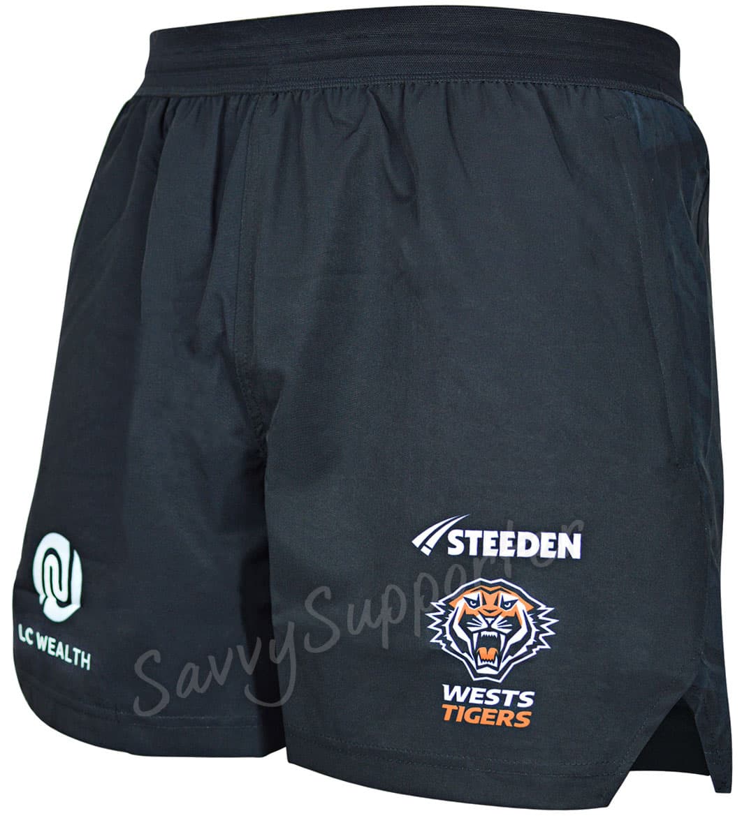 Wests Tigers 2025 NRL Mens Gym Training Shorts