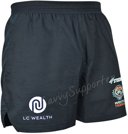 Wests Tigers 2025 NRL Mens Gym Training Shorts