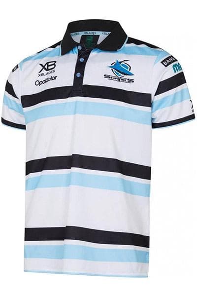 Cronulla Sharks NRL Mens Club Shop Polo Shirt