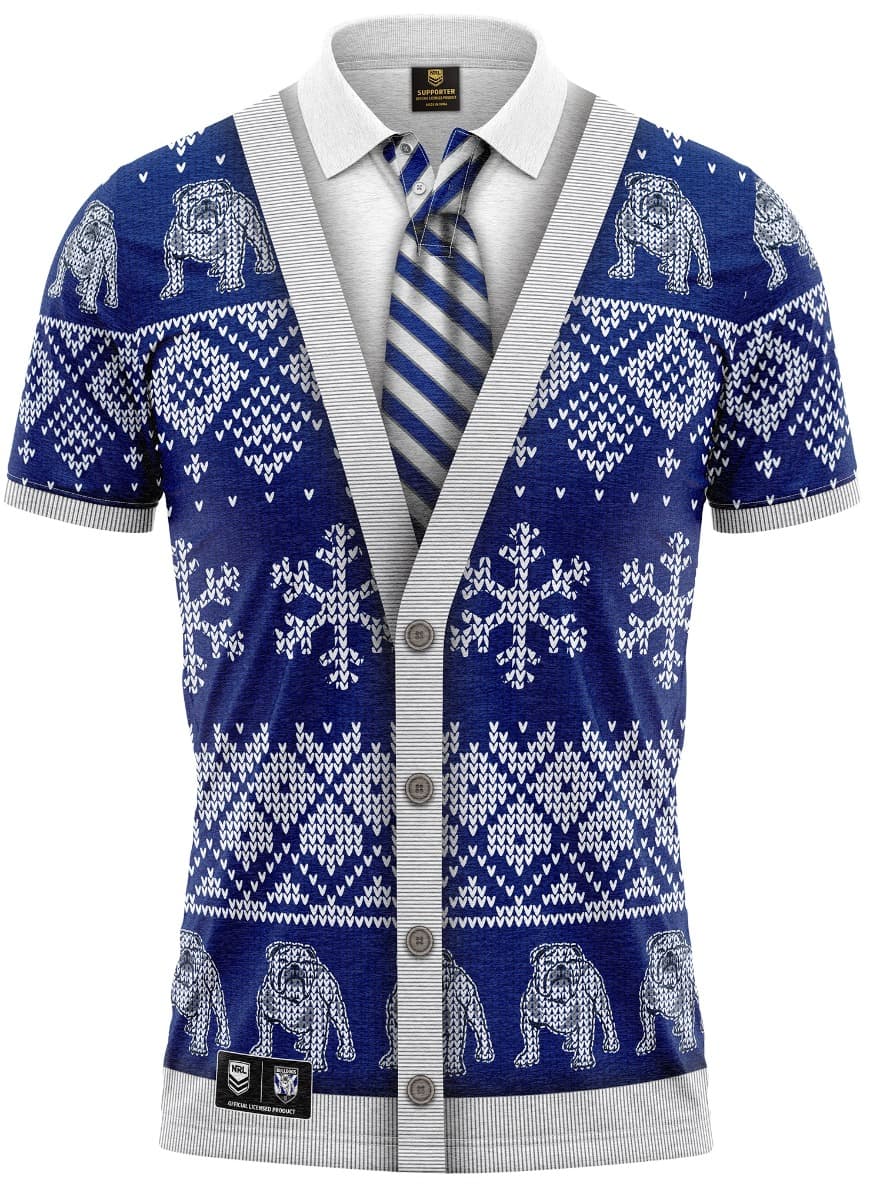 Canterbury Bulldogs NRL Xmas Polo Shirt