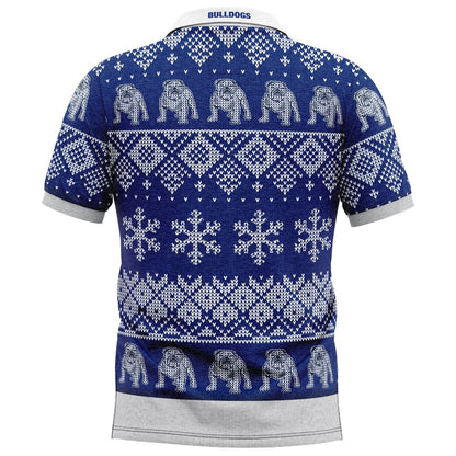 Canterbury Bulldogs NRL Xmas Polo Shirt